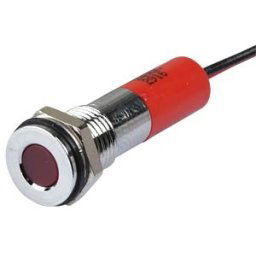 APEM APM Q8F3C R24E - Indicator LED, 24 V DC, 8 mm, wired, red/BrC