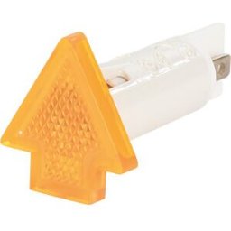 RAFI 157.1402 - Indicator, 230 V, neon bulb, 10 mm, arrow-shaped, yellow