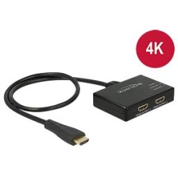 DELOCK 87700 - HDMI Splitter 1 x HDMI in > 2 x HDMI out 4K