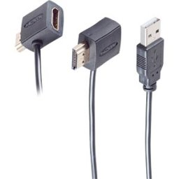SHIVERPEAKS SHVP BS10-01002 - HDMI power supply cable, HDMI-A to HDMI-A, with USB