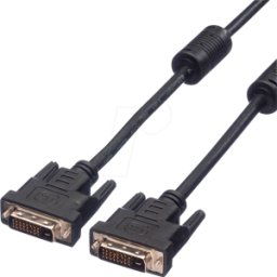 VALUE 11995525 - DVI monitor cable DVI 24+1 connector, Dual Link, 2 m