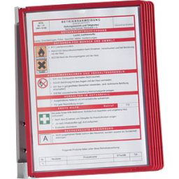 DURABLE 555103 - VARIO® WALL 5 display panel system, set, red