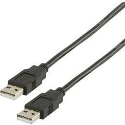 NEDIS N CCGB60000BK20 - USB 2.0 Cable, A male > A male, 2 m, black