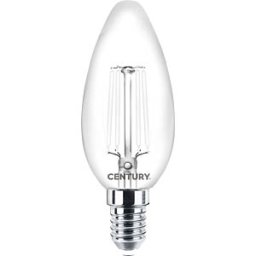 CENTURY CEN INH1W451427 - LED bulb E14, 4.5 W, 470 lm, 2700 K, filament, white