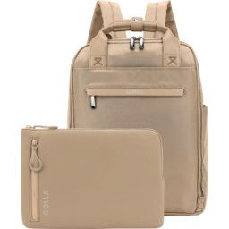 GOLLA 76470 - Laptop backpack 15.6‘ with sleeve 15’ as a set in coffee