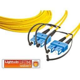 LIGHTWIN LDP-09 SC-SC2 - Duplex fibre optic patch cable, SM OS2, SC - SC, 2.0 m