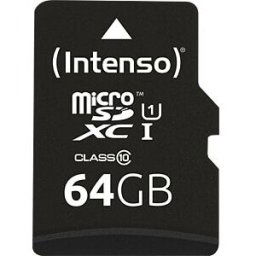 INTENSO 3423490 - Micro SDXC card, 64 GB, Intenso Class 10