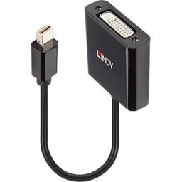 LINDY 41736 - DisplayPort adapter, mini DP plug to DVI port