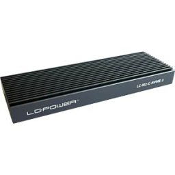 LC POWER LC-M2-C-NVME-3 - External M.2 NVMe SSD case, aluminium, USB 3.1