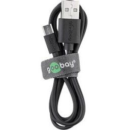 GOOBAY 72227 - Sync and charge cable, USB-A -> micro USB, 1 m