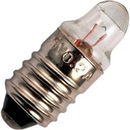 SCHIEFER LIGHTING SCHI 102111318 - E10 T9x23, 3.7 V, 300 mA, 1.11 W, C2R, 15 hrs, clear lens end to