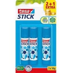 TESA 57076BL - 2+1 tesa® Stick ecoLogo 10 g, blue