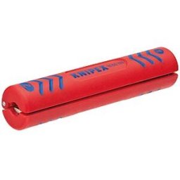 KNIPEX KN 16 60 100 SB - Stripping tool, 100 mm, for coaxial cables, 4.8 - 7.5 mm²