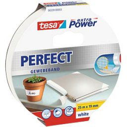 TESA 56339 WS - TESA extra Power cloth tape, 19 mm, white