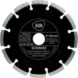 EGB 752320 - Diamond cutting disc 150 mm, Black