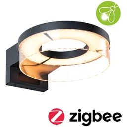 PAULMANN PLM 93113 - Outdoor wall light Capea, 12.5 W, 800 lm, 2200 - 3000 K, Zigbee,