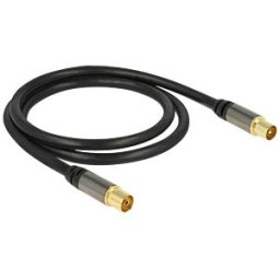 DELOCK 88922 - Connection cable, IEC plug socket 1.0 m