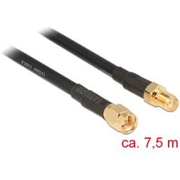 DELOCK 89426 - HF antenna cable, SMA male > SMA female, 7.5 m