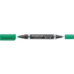 STAEDTLER 348GN - Permanent duo / F 0.6 mm & M 1.5 mm / green