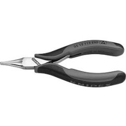 KNIPEX KN 35 12 115 ESD - Electronics gripping pliers 115 mm, flat-wide jaws