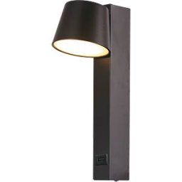 V-TAC VT-23406 - Wall light fixture, 8 W, 900 lm, 3000 K, black, IP20