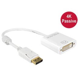 DELOCK 62602 - DisplayPort 1.2 plug > DVI 24+5 socket, white