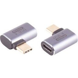 SHIVERPEAKS SHVP BS14-05035 - USB 4.0 adapter, C connector > C port, 90° angle l/r