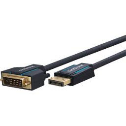 CLICKTRONIC CLICK 70730 - Displayport plug to DVI 24+1 plug, 1200p, 3 m