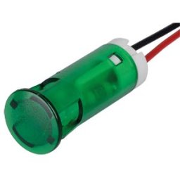 APEM APM QS103 G12 - Indicator LED, 12 V DC, 10 mm, wired, green