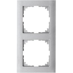 MERTEN EL MPU 4020-3660 - M-PURE frame — 2-gang, aluminium