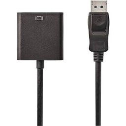 NEDIS N CCGP37250BK02 - Cable, DisplayPort male > DVI-D 24 + 1 female, 0,2 m, black