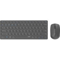 RAPOO 9600M SW - Keyboard/mouse combination, Bluetooth/wireless, dark grey, Germa