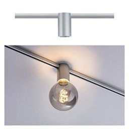 PAULMANN PLM 94973 - URail rail spotlight socket, E27, max. 20 W, dimmable, chrome