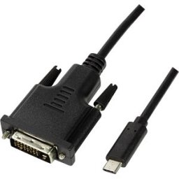 LOGILINK UA0331 - USB 3.2 Gen 1 Type-C cable, C/M to DVI-D/M, 1080p, black, 1.8 m