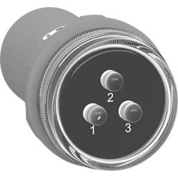 SCHNEIDER ELECTRIC XB5EV57L4 - 3-phase indicator light, Harmony XB5, plastic, 30 mm, 400 V AC