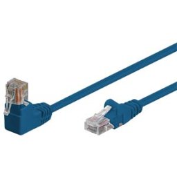 SHIVERPEAKS SHVP 08-64031 - patch cable, angle-straight, blue, 2 m