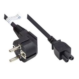 GOOD CONNECTIONS GC P0105-S050 - power cord type E+F CEE 7/7 to C5 , black, 0,75 mm², 5 m