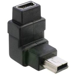 DELOCK 65096 - USB-B mini 5-pin plug/socket 90° angle
