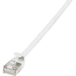 LOGILINK CQ9051S - Patch cable, Cat.6a, U/FTP, white, 2 m