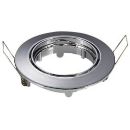V-TAC VT-3589 - GU10 mounting frame, round, movable, Chrome