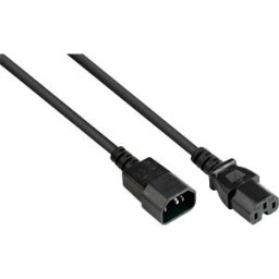 GOOD CONNECTIONS GC P1450-S050 - Power cord cold to heat-device C14 to C15, black, 1 mm², 5 m