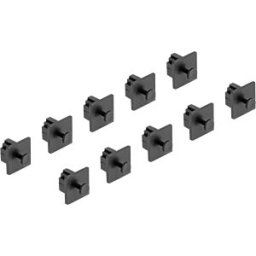 DELOCK 64246 - Dust cover for RJ10 socket with handle, black, 10 pieces