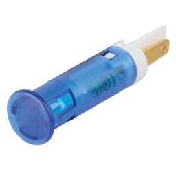 APEM APM QS81 B12 - Indicator LED, 12 V DC, 8 mm, FASTON, blue