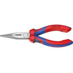 KNIPEX KN 25 02 160 - Snipe nose pliers with cutter 160 mm, straight