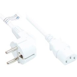 GOOD CONNECTIONS GC P0130-W025 - power cord type E+F CEE 7/7 to C13 , white, 1,00 mm², 2,5 m