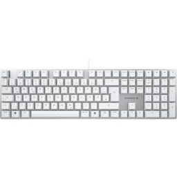 CHERRY G80-3950LHBDE-1 - Keyboard, USB, MX2A Silent Red, DE, white/silver