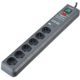 BRENNENSTUHL SECURE TEC - 6-way Secure multiway socket with lightning protection, without
