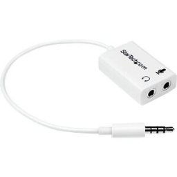 STARTECH.COM ST MUYHSMFFADW - headset cable, jack to 1x audio 1x microphone, 0,15 m