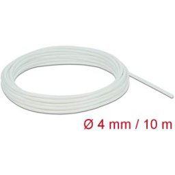 DELOCK 18927 - Fiberglass Sleeving, 10 m x 4 mm, white