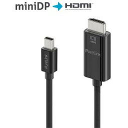 PURELINK PURE IS2101-015 - DisplayPort 1.2 cable, mini DP-HDMI, 4K 60 Hz, black, 1.5 m